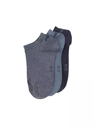 PUMA | Chaussettes sneaker enfant lot de 3 noir | blau